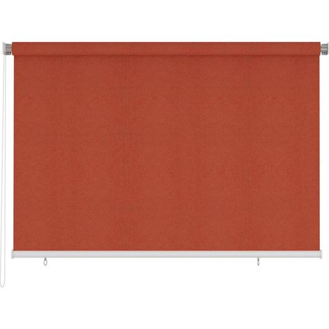 vidaXL Store roulant d'extérieur 225 (l) x 140 (H) cm couleur terre cuite HDPE (1/5)