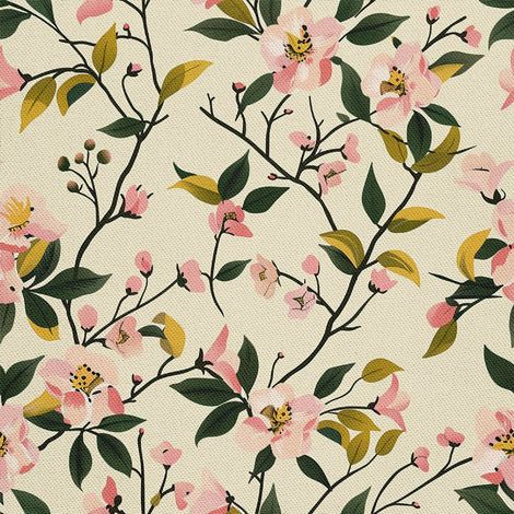 TISSUS DÉCORATIFS D'EXTÉRIEUR OXFORD - Motif Printemps I DX7654 (1/5)