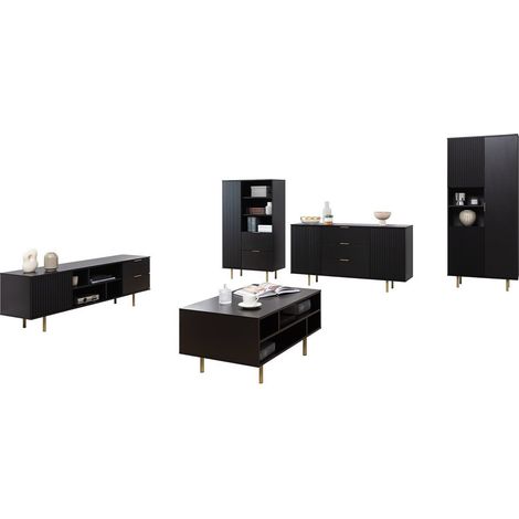 Conjunto de salón Decus I, Negro