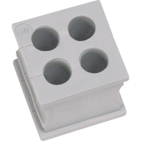 Icotek KT 4/3 Kabeldurchführung geschlitzt Klemm-Ø (max.) 3 mm Elastomer Grau 1 St.