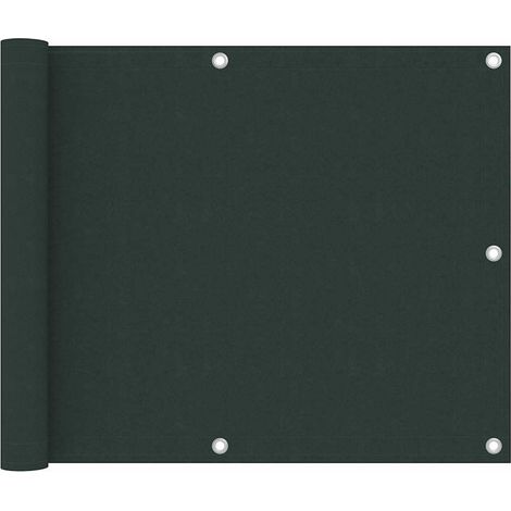 Brise vue pour balcon - Brise vent Écran de jardin Vert foncé 75x500 cm Tissu Oxford BV685729 - BonneVie (1/5)