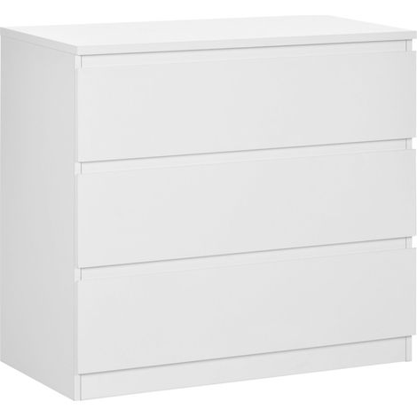 Chest of Three Drawers - White (1/4)