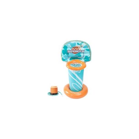 Panier de Basket Flottant Gonflable pour Piscine, Jouet Aquatique Multifonctionnel pour Enfants, Cible de Basketball pour Pelouse et Eau (1/4)