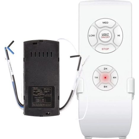 Kit de TéléCommande Universel Intelligent pour Ventilateur de Plafond, Bouton de Commande séparé, Bip, Facile à Installer, avec Gamme (1/5)