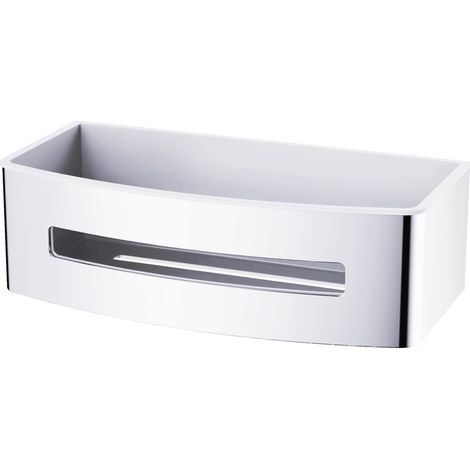 Swiss Aqua Technologies Duschkorb 22 cm aus Edelstahl, Chrom (SATDPOLCHB) (1/5)