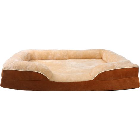 Canapé pour Chien et Chat 91x69x18cm - Niche Douillette Lavable et Amovible, Lit Orthopédique Confortable Toutes Saisons, Housse Entièrement Déhoussable, Idéal pour Animaux de Compagnie-x