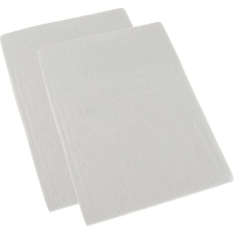 HOMESCAPES White Brushed Cotton Fitted Cot Sheet Pair 100% Cotton, 60 x 120 cm