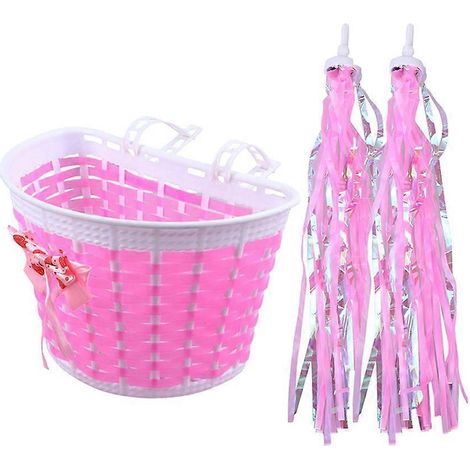 1 ensemble de banderoles décoratives pour vélo, panier avant de vélo enfant, panier de trottinette enfant, ornements de banderoles pour vélo (1/5)