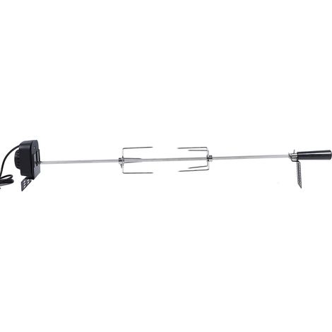 Kit de barbecue électrique multifonctionnel en acier inoxydable, capacité de charge de 15 kg, moteur réglable, pour cochon, poulet et agneau, prise US 100-240 V (1/5)