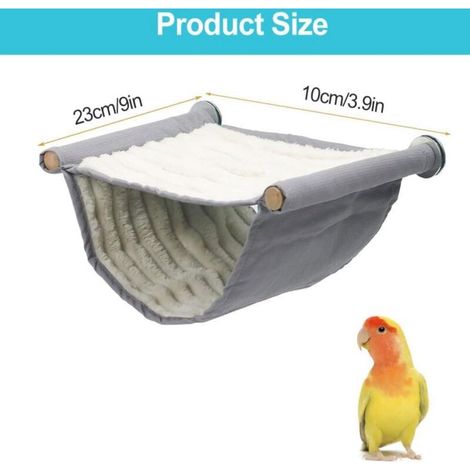 Amaca sospesa per uccelli, giocattolo per gabbia/nido per uccelli, rifugio caldo per uccelli, accessori per gabbia per uccelli, per piccoli animali domestici come pappagalli, criceti e piccioni, color (1/4)