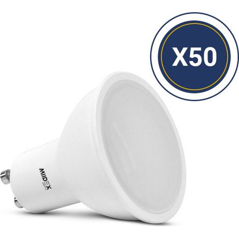 Ampoule LED GU10 - 5,4W - 3000K Blanc Chaud - 650lm - Pack de 50 (1/4)