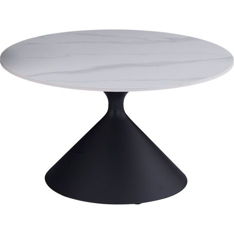 Tavolino da caffè L19-FX (72) in marmo bianco (1/2)