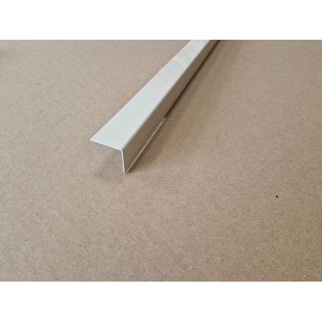 Lot 5 Cornières d'angle Alu Ivoire Clair RAL 1015 - Couleur Extérieur - Longueur 150cm (2cm x 2cm) de 1mm