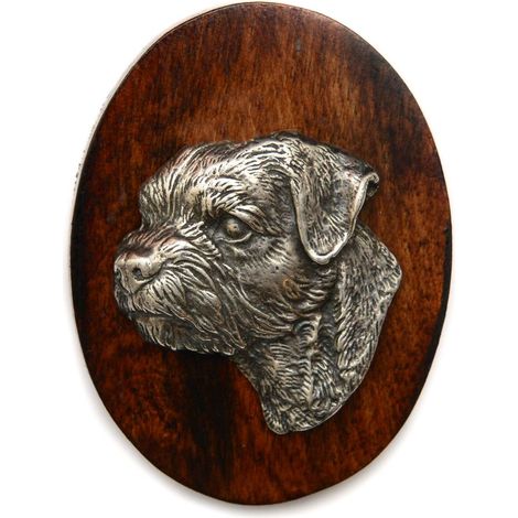 Border Terrier - broche para exposición canina, clip para babero, pin para perro de Art-Dog (1/4)