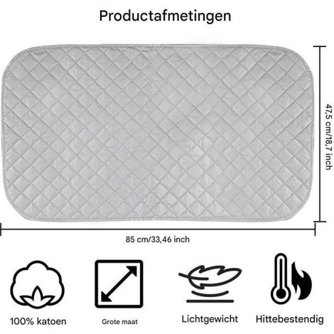 Tapis De Repassage - 48 X 85 Cm - Antidérapant - Pliable Et Portable - Pour Appartement Et Voyage (1/5)