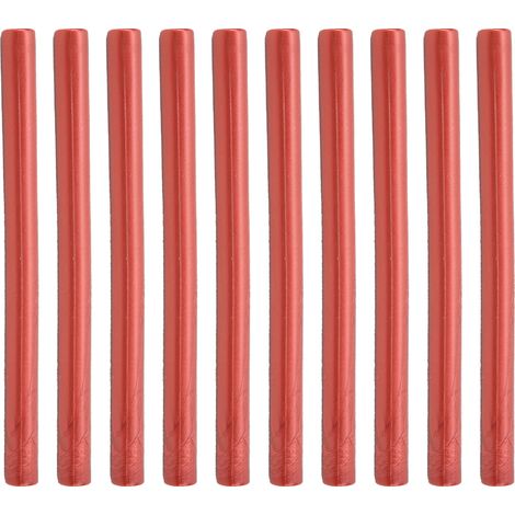 10 Bâtons de Cire à Cacheter Sans Fumée, Souples et Prêts à l'Emploi pour Enveloppes, Cartes et Parchemins - Rouge Vin (Lot de 10) (1/5)