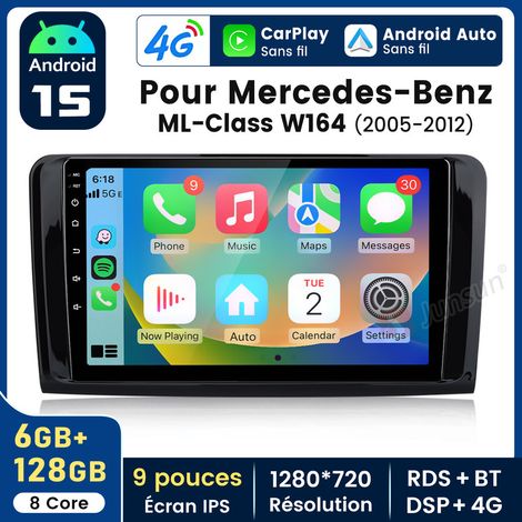 9 pouces Carplay Autoradio pour Benz W164 2005-2012 Android 6+128GB JUNSUN (1/5)