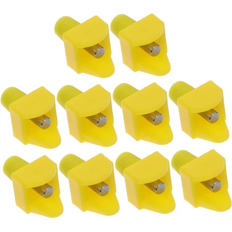 10pièces Abreuvoir pour Volaille Tétines pour Poulet Système Eau pour Poules Compatible Seaux Et Barils Gaspillage Eau (1/5)