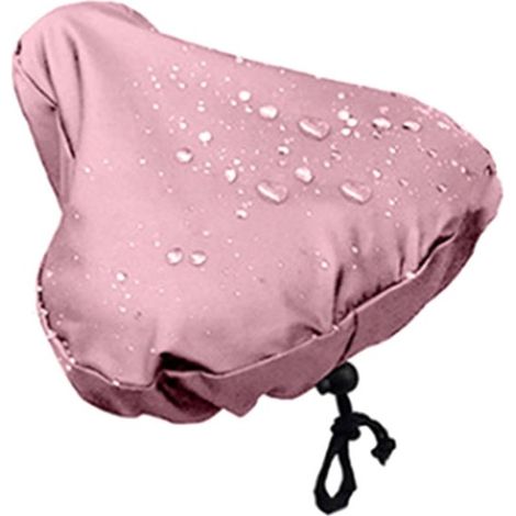 Housse de selle de vélo - 2 Pièces - Housse de selle imperméable - Tissu Oxford 210D - Housse de selle de vélo - 24 x 27 CM - Rose - Accessoires de vélo - Universel - Avec cordon de serrage pour la fi (1/5)
