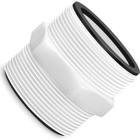 Adaptateur de tuyau de piscine pour piscine hors sol - 38 cm - Connecteur de tuyau de piscine pour pompe - Connecteur d'extension de tuyau avec 2 joints toriques (1/4)