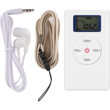 Radio FM Numérique Mini Portable avec Écouteurs et Dragonne, Haute Sensibilité (1/5)