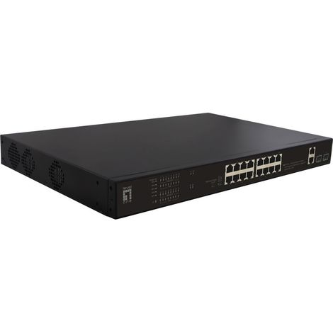 LevelOne FGP-2031 switch No administrado Fast Ethernet (10/100) Energía sobre Ethernet (PoE) 1U Negro