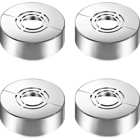 4-teiliges Duschrosetten-Set, 3 Größen in 1, Abdeckrosette für Ø 20 mm/25 mm/33 mm, geteilte Abdeckrosette für Duschzubehör und Armaturendekoration (1/4)