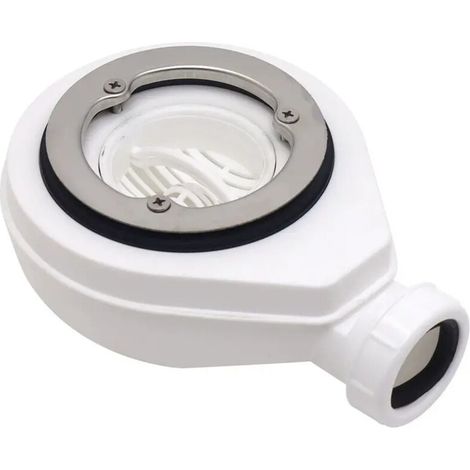 Tuyau d'évacuation horizontal non couvert Ø90 pour receveurs de douche, siphons de salle de douche, anti-odeurs et anti-blocage