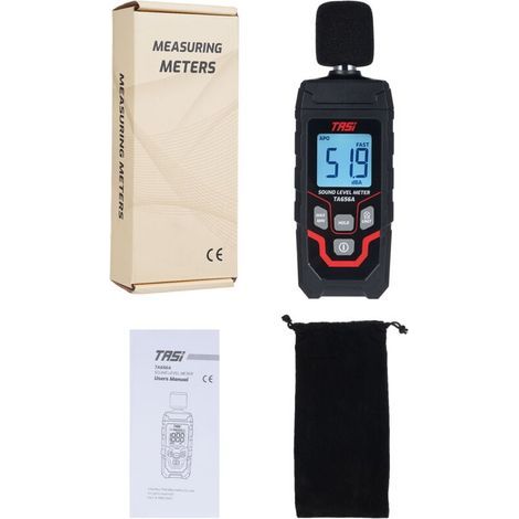 TASI TA656A Schallpegelmesser – 30–130 dB Lärmmessgerät (0,1 dB Genauigkeit) – Für Profis (1/4)