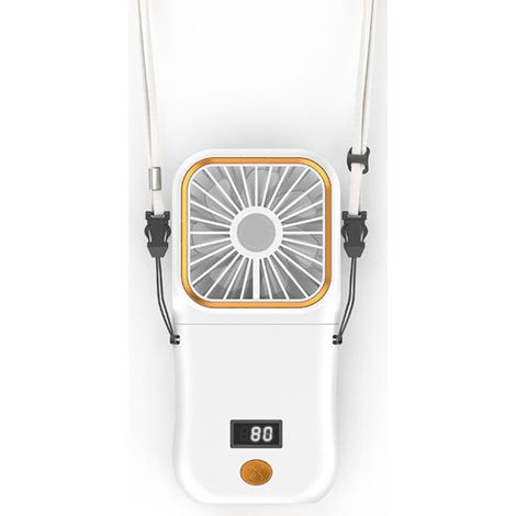 Mini ventilatore portatile, ventilatore palmare ricaricabile tramite USB, piccolo ventilatore tascabile pieghevole a batteria con display a LED, ventilatore da scrivania silenzioso per viaggi e uso es