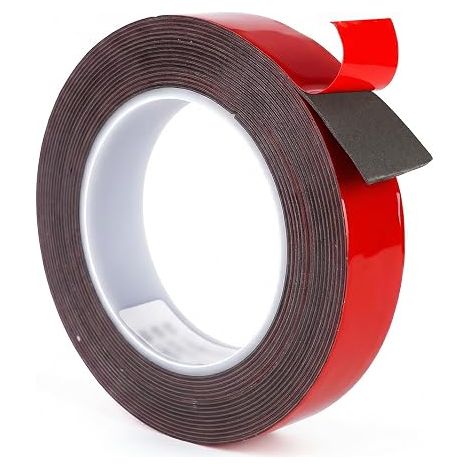 Ruban Adhésif Double Face, Epaisseur:0,8mm, Ruban de Montage, Ruban Adhésif Imperméable en Mousse pour l'extérieur, Installation, Décor de Bureau de la Maison, Bandes LED (2CM5M0,8MM) (1/4)