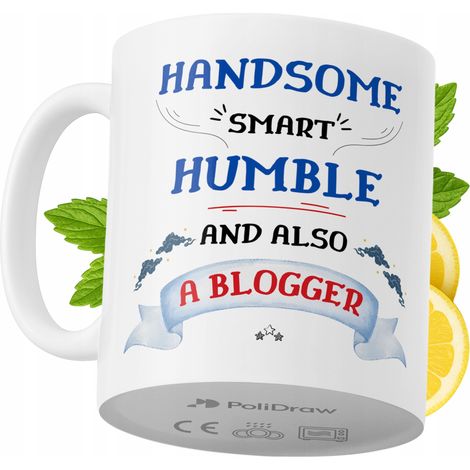 Lustiger Kaffee- oder Teebecher für Blogger mit witzigem Textdesign – ideal für Geburtstage, Namenstage, Feiertage und besondere Anlässe. Hochwertiger Becher für Zuhause, Büro und Arbeit. Farbe: Weiß,