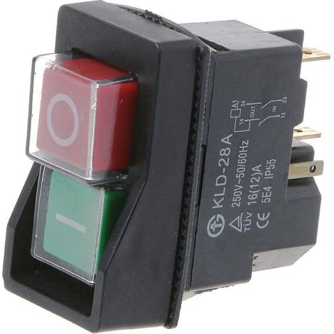 Interrupteur à boutonpoussoir magnétique étanche à cinq broches, antidéflagrant, 220 V IP55