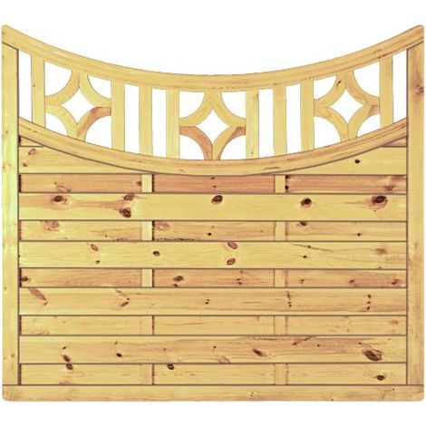 Antikzaun-Serie Doppelbogen 180 x 160/140 cm Tiefbogen