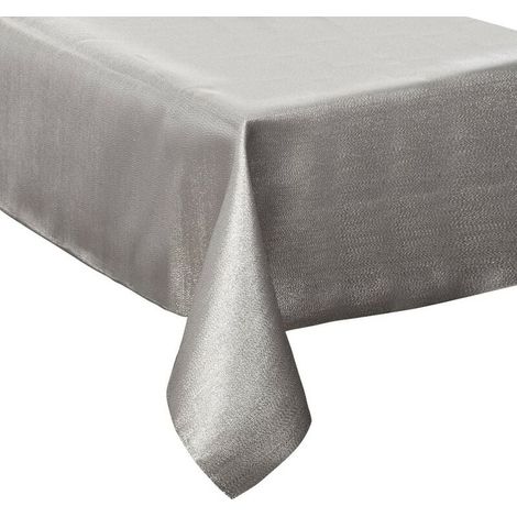 Nappe rectangulaire 140x240 cm paillettes argent (1/3)