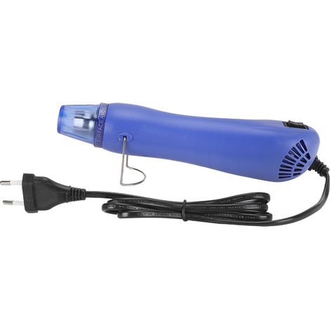 Pistolet à air chaud pour soudage et séchage, souffleur de chaleur pour bricolage, peinture, artisanat, gaufrage, prise européenne 220 V, bleu foncé