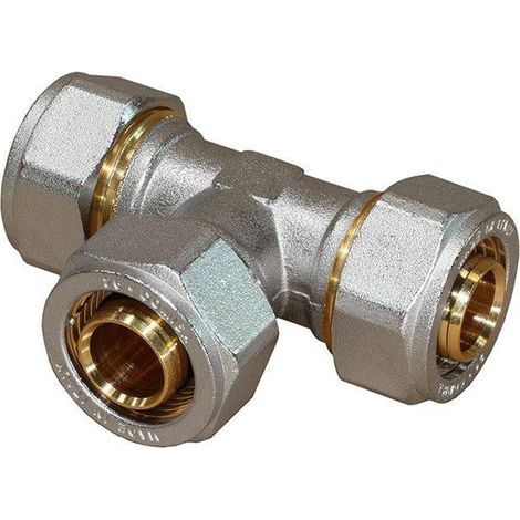 Rohrinstallation Klemm-T-Stück 26 x 3 mm für Alu-Verbundrohr
