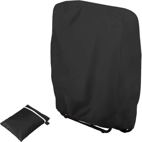 Wasserdichte Stuhlhülle Schutzhülle für Gartenstühle für Klappstühle 210D Oxford Gewebe Schwarz Für den Außenbereich 71 x 20 / 34 x 110 cm 1 Stüc (1/5)