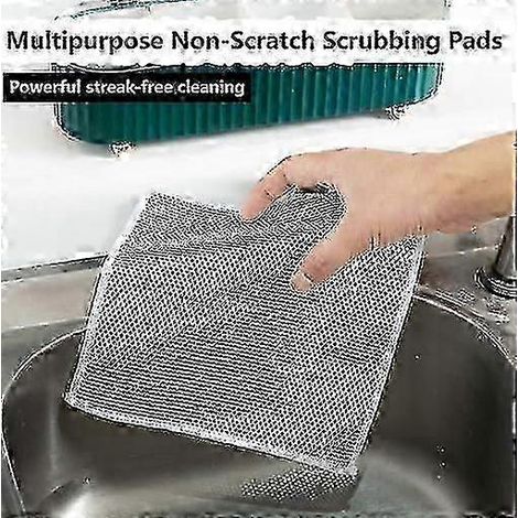 Geschirrtuch-Set aus kratzfestem Draht – Multifunktionale Spültücher für Nass- und Trockenreinigung – Küchenhandtücher-A-single layer-10pcs (1/5)