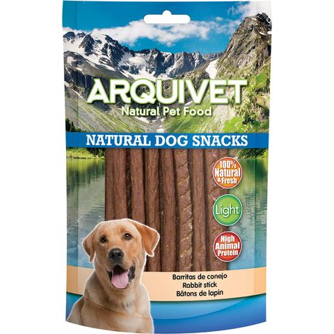 ARQUIVET Straccetti di Coniglio - 100 gr - Snack 100% naturali per cani - prelibatezze per cani - Prodotto leggero - Molto ricco di sostanze nutritive (1/5)