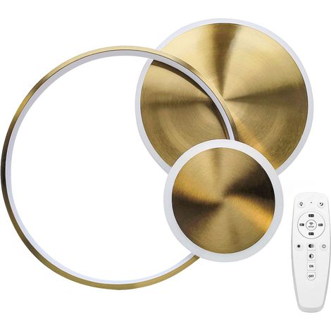 LAMPADA DA SOFFITTO TOOLIGHT APP1711-C BRUSH GOLD LED +REMOTE CONTROL