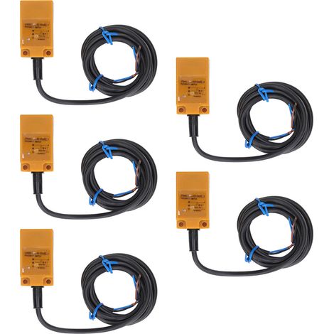 Lot de 5 capteurs de proximité NPN normalement ouvert, interrupteur de détection 10‑30V DC 200mA (1/5)