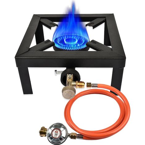 Réchaud de Camping Portable,Réchaud tabouret à Gaz 6KW Brûleur à Camping,Pour L'extérieur, Randonnée et Pique-nique (1/5)