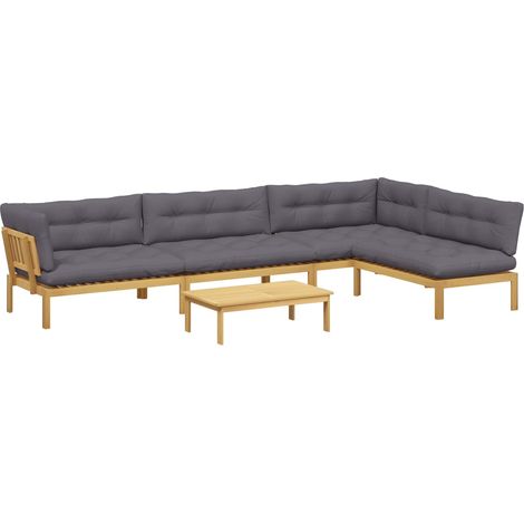 Maison Exclusive - 5 Stück Garten Pallet Sofa Einheiten Massivhol