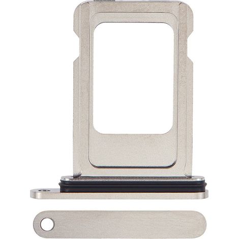Vassoio per scheda SIM per iPhone 15 Pro  iPhone 15 Pro Max, bianco (1/3)