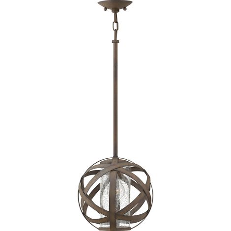 Lampada a sfera da esterno lampada a sospensione vintage resistente alle intemperie in ferro E27 (1/3)