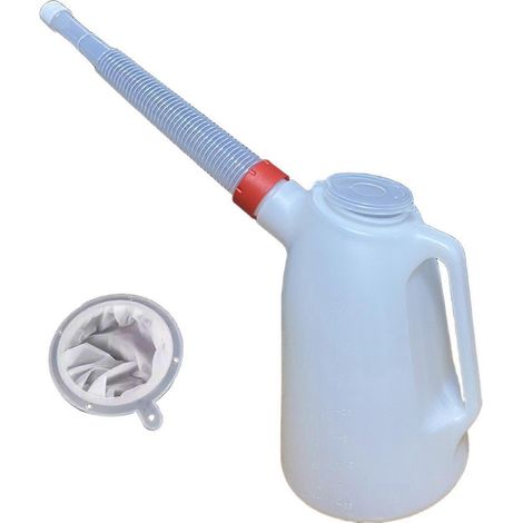 Carafe à huile multifonction avec bec verseur long, graduation et poignée. (1/5)
