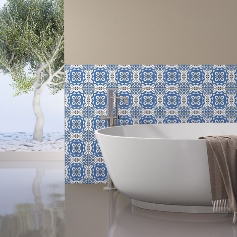 Sticker Mural Carrelage adhésif Cuisine Salle de Bain - 30 STICKERS CARRELAGES AZULEJOS IMELDA - 30stickers10x10cm (1/5)
