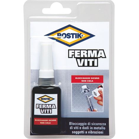 Bostik Ferma Viti Frena Filetti Bloccante per Bulloni, Viti e Dadi in Metallo