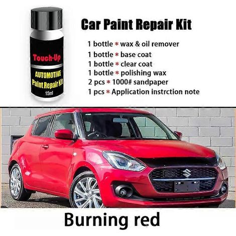 Kit de réparation de peinture automobile fantastique en 2 pièces pour SUZUKI Swift : retouches de peinture, efface-rayures et accessoires d'entretien pour la peinture automobile (1/5)